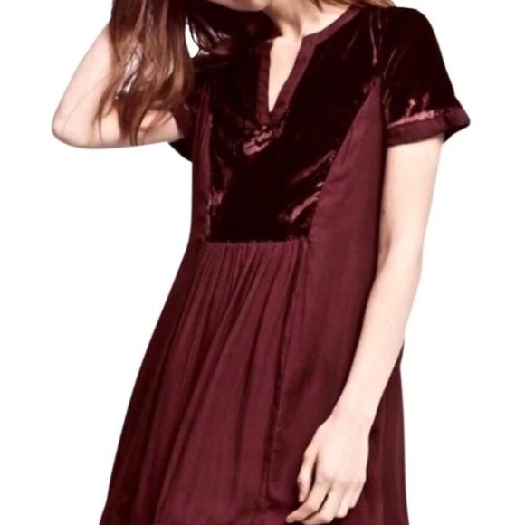 Anthropologie Maeve Ingrid Velvet Tunic Dress - Picture 2 of 4